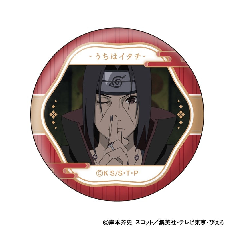 (1BOX=10)(Goods - Badge) NARUTO Shippuden Itachi Uchiha Face Colle Button Badge