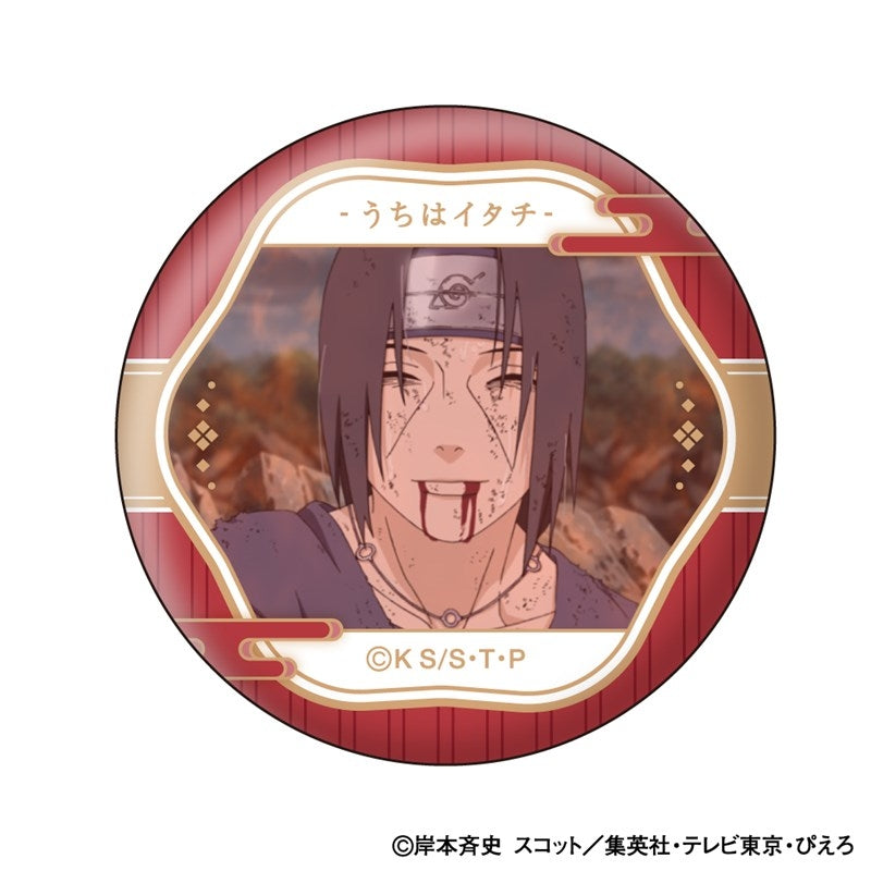 (1BOX=10)(Goods - Badge) NARUTO Shippuden Itachi Uchiha Face Colle Button Badge