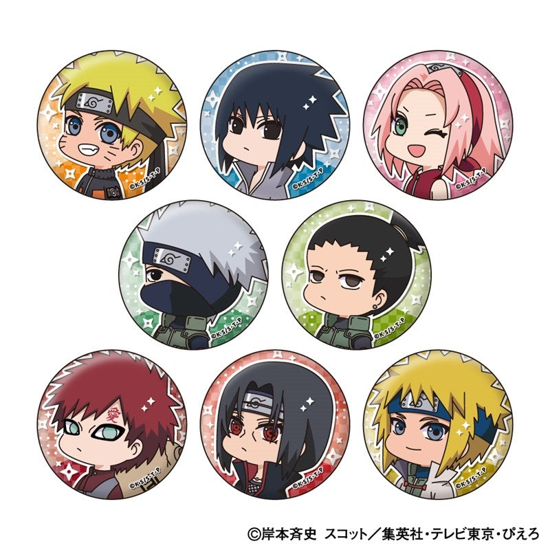 (1BOX=8)(Goods - Badge) NARUTO Shippuden MuniChara Badge