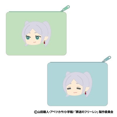 (Goods - Pouch) Frieren: Beyond Journey's End Mofumofu Flat Pouch B: Frieren (Sleepy)