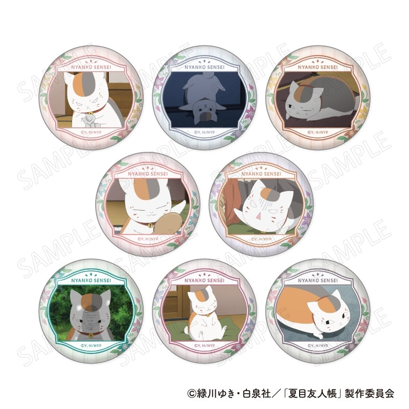 (1BOX=8)(Goods - Badge) Natsume's Book of Friends (Natsume Yuujinchou) Nyanko Sensei Face Collection Button Badge VOL. 2