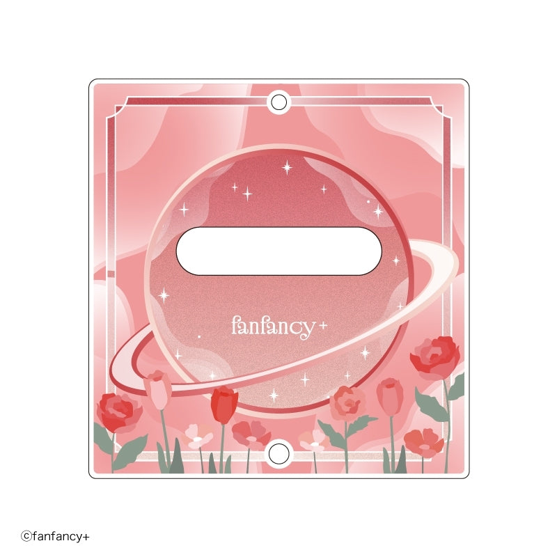 (Goods - Button Badge Cover) fanfancy+ Button Badge Acrylic Frame Dreamy Flower Red [After AGF2025]