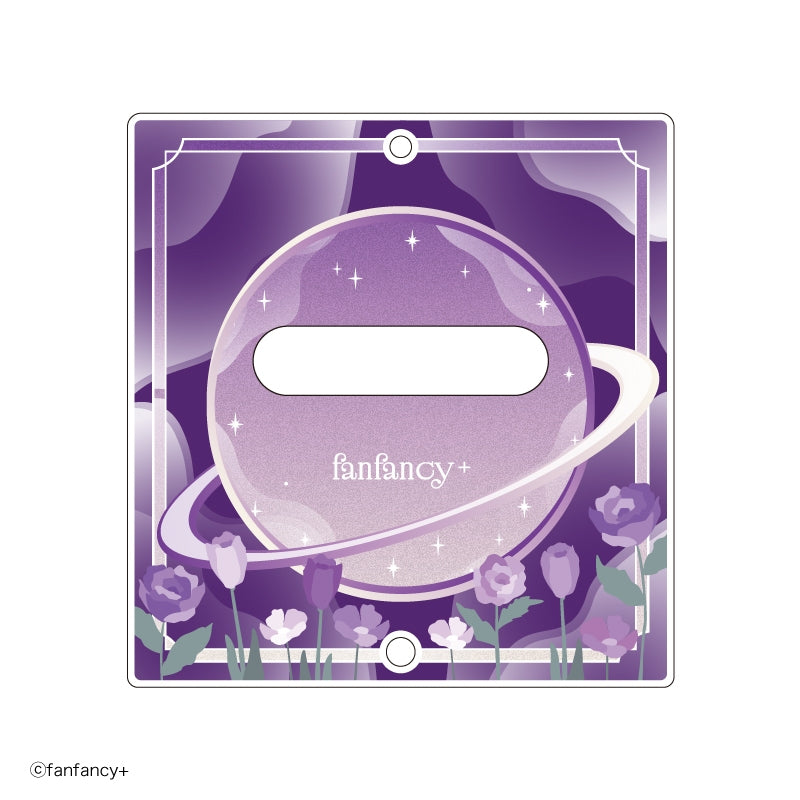 (Goods - Button Badge Cover) fanfancy+ Button Badge Acrylic Frame Dreamy Flower Purple [After AGF2025]