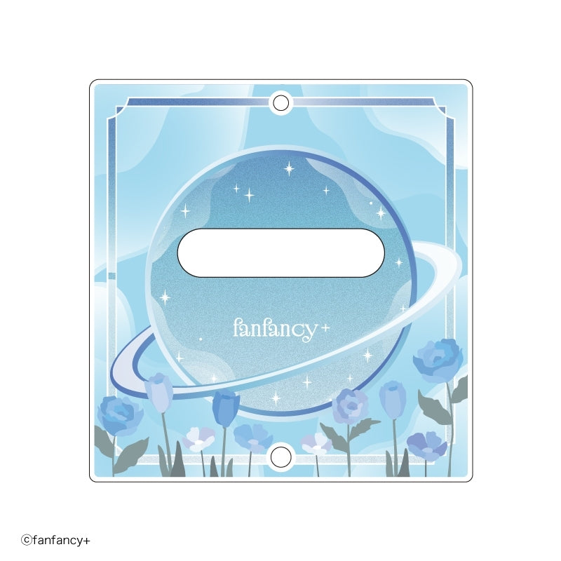 (Goods - Button Badge Cover) fanfancy+ Button Badge Acrylic Frame Dreamy Flower Light Blue [After AGF2025]