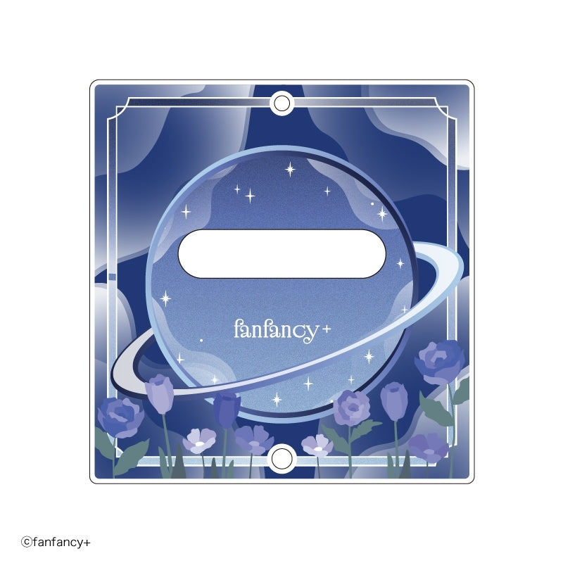 (Goods - Button Badge Cover) fanfancy+ Button Badge Acrylic Frame Dreamy Flower Blue [After AGF2025]
