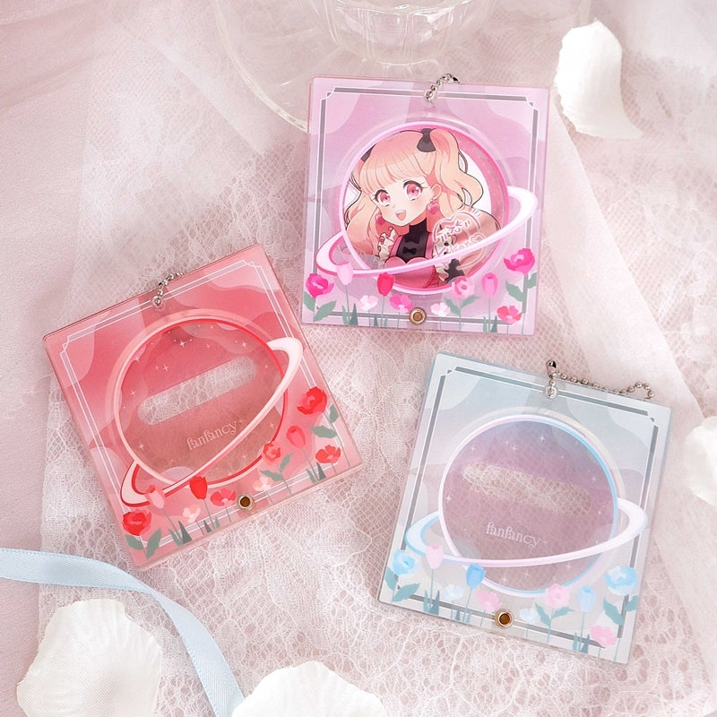 (Goods - Button Badge Cover) fanfancy+ Button Badge Acrylic Frame Dreamy Flower White [After AGF2025]
