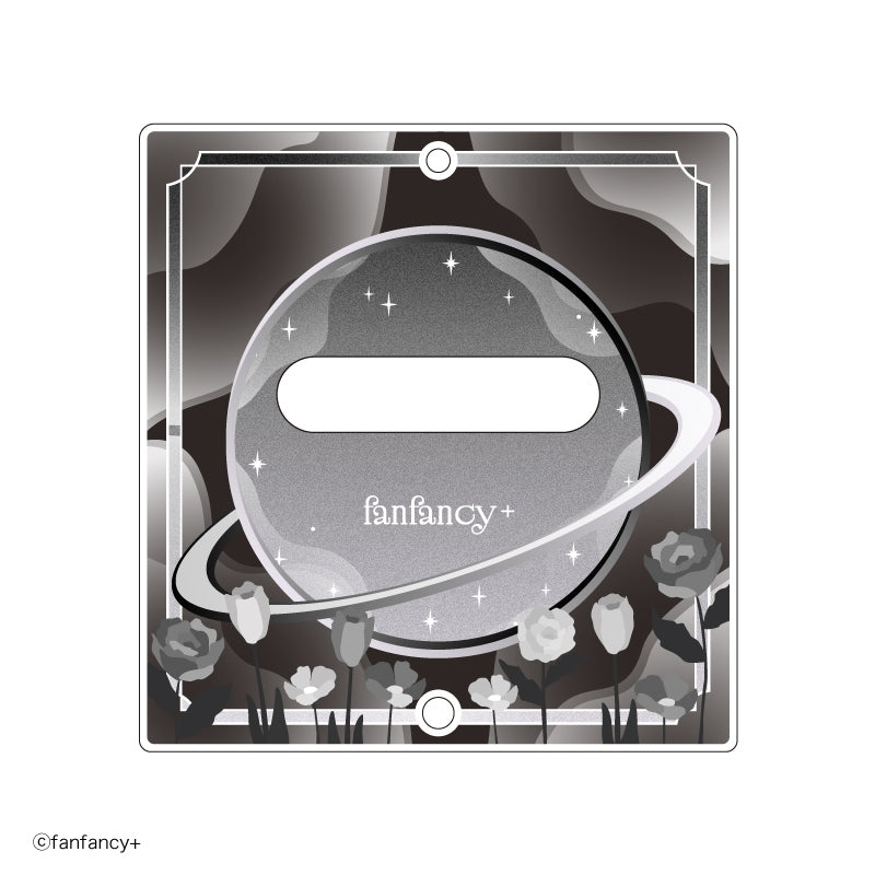 (Goods - Button Badge Cover) fanfancy+ Button Badge Acrylic Frame Dreamy Flower Black [After AGF2025]