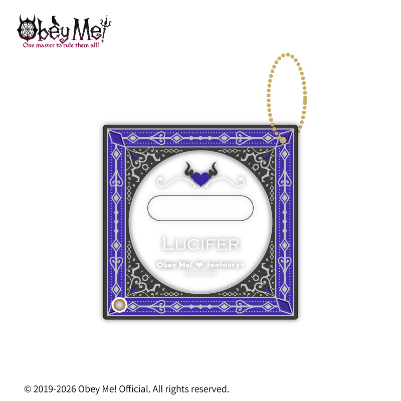 (Goods - Button Badge Cover) Obey Me! x fanfancy + Button Badge Acrylic Frame Lucifer