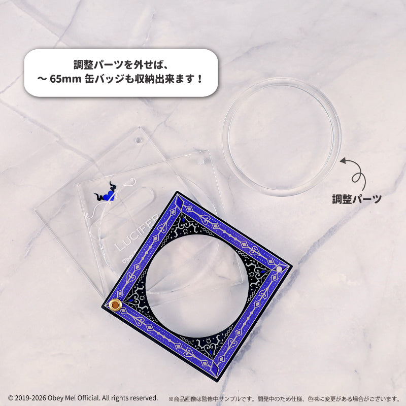 (Goods - Button Badge Cover) Obey Me! x fanfancy + Button Badge Acrylic Frame Mammon