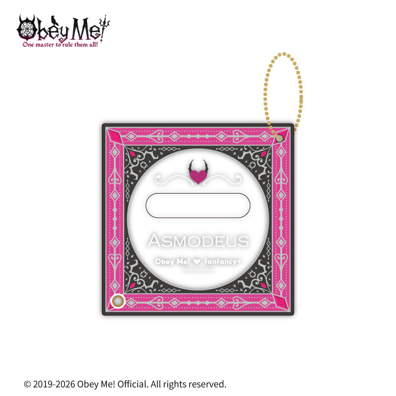 (Goods - Button Badge Cover) Obey Me! x fanfancy + Button Badge Acrylic Frame Asmodeus