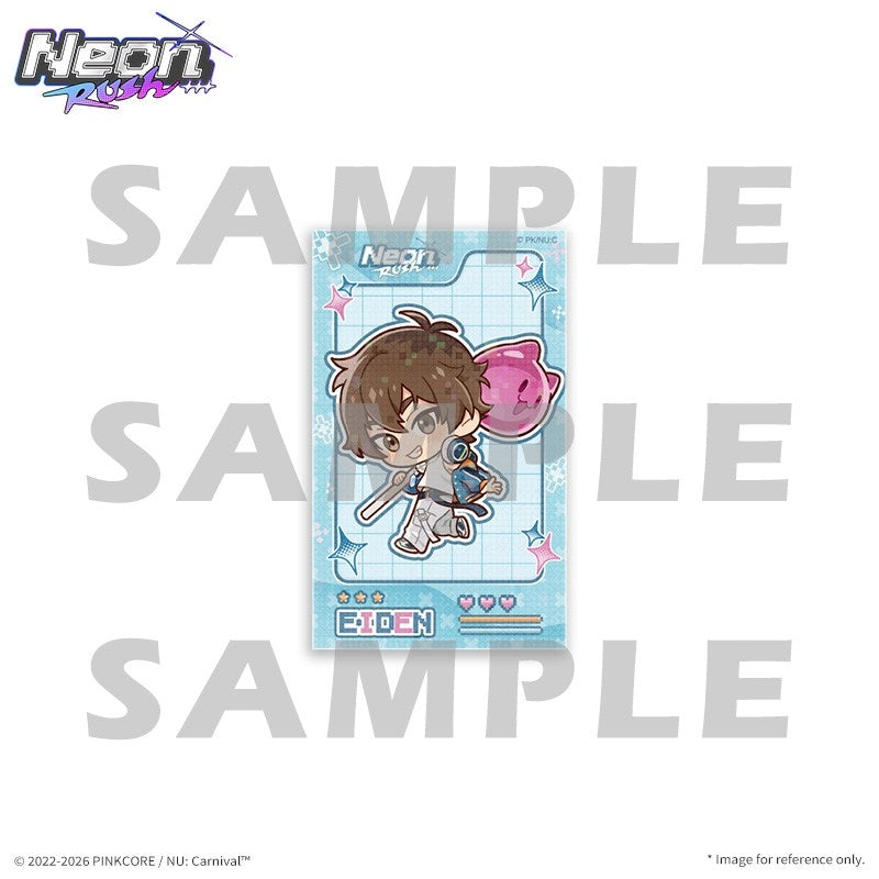 [※Blind](Goods - Card) NU: Carnival Neon Carnival -Neon Rush- Square Diamond Holographic Card (1 Random, 3 Types Total)