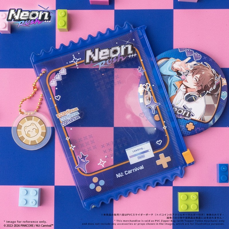 (Goods - Pouch) NU: Carnival Neon Carnival -Neon Rush- PVC Zipper Bag (with Topper Token Keychain)