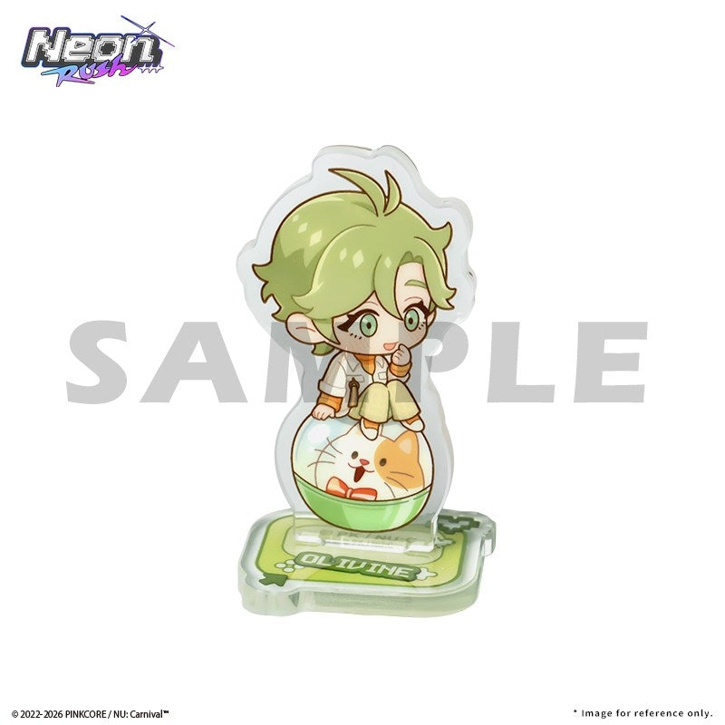 (Goods - Acrylic Stand) NU: Carnival Neon Carnival -Neon Rush- Mini Standee Set Olivine
