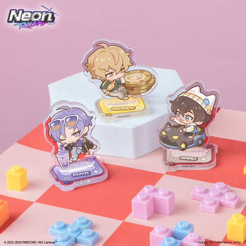 (Goods - Acrylic Stand) NU: Carnival Neon Carnival -Neon Rush- Mini Standee Set Quincy