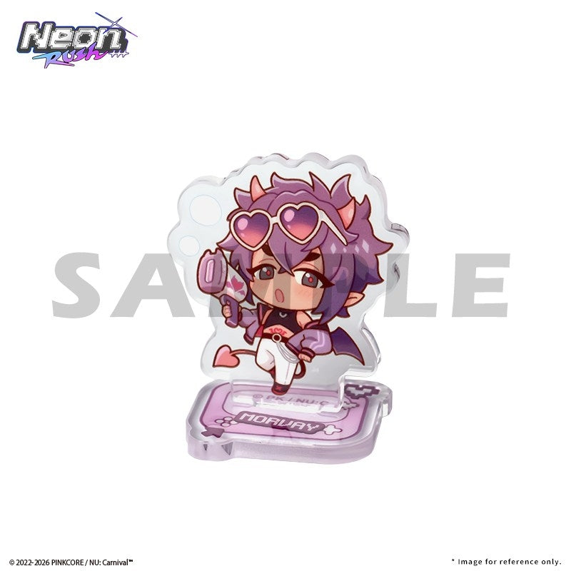 (Goods - Acrylic Stand) NU: Carnival Neon Carnival -Neon Rush- Mini Standee Set Morvay