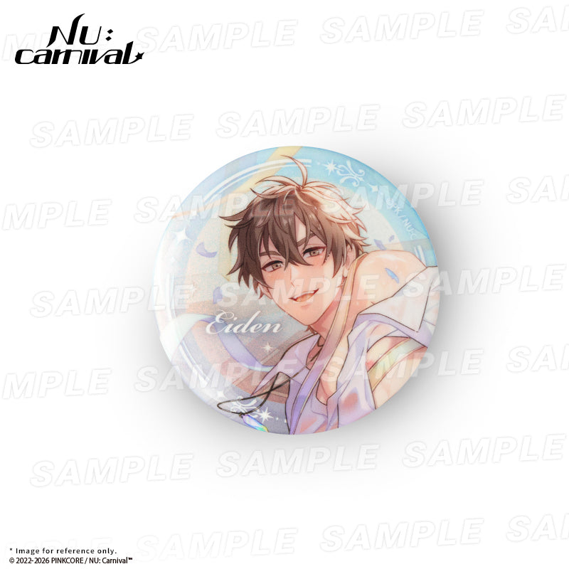 (Goods - Button Badge) NU: Carnival Birthday Blessing Series - Shimmering Round Badge - Eiden