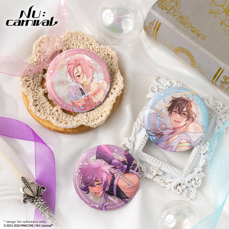 (Goods - Button Badge) NU: Carnival Birthday Blessing Series - Shimmering Round Badge - Eiden