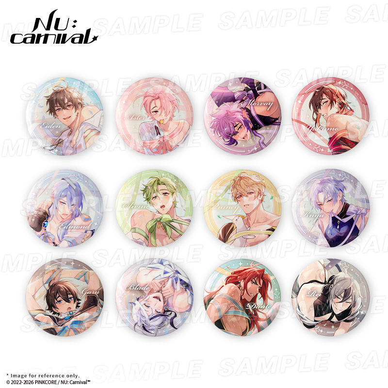 (Goods - Button Badge) NU: Carnival Birthday Blessing Series - Shimmering Round Badge - Aster