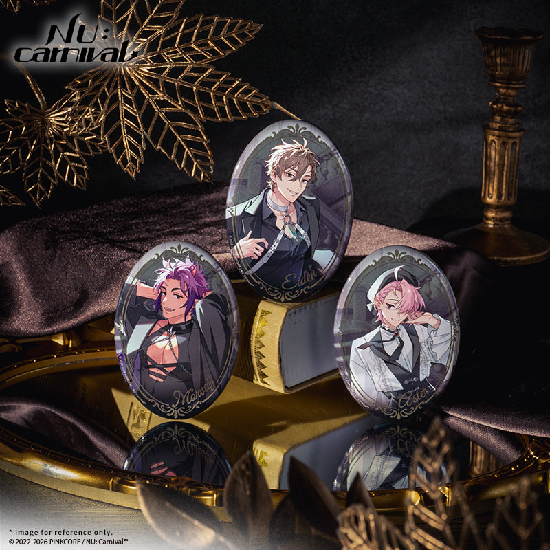 [※Blind](Goods - Badge) NU: Carnival Neon Carnival -The 4th anniversary- Reflective Oval Badge (12 random styles)