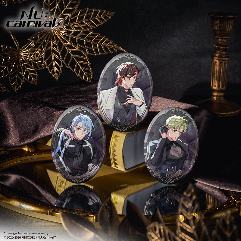 [※Blind](Goods - Badge) NU: Carnival Neon Carnival -The 4th anniversary- Reflective Oval Badge (12 random styles)