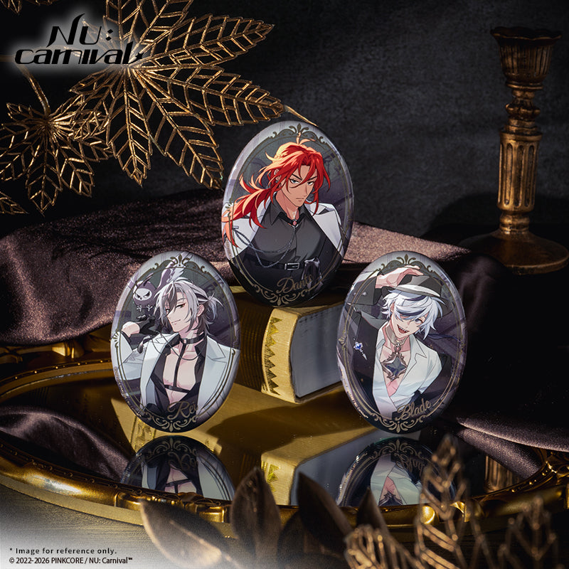 [※Blind](Goods - Badge) NU: Carnival Neon Carnival -The 4th anniversary- Reflective Oval Badge (12 random styles)
