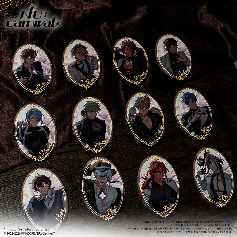 [※Blind](Goods - Badge) NU: Carnival Neon Carnival -The 4th anniversary- Reflective Oval Badge (12 random styles)