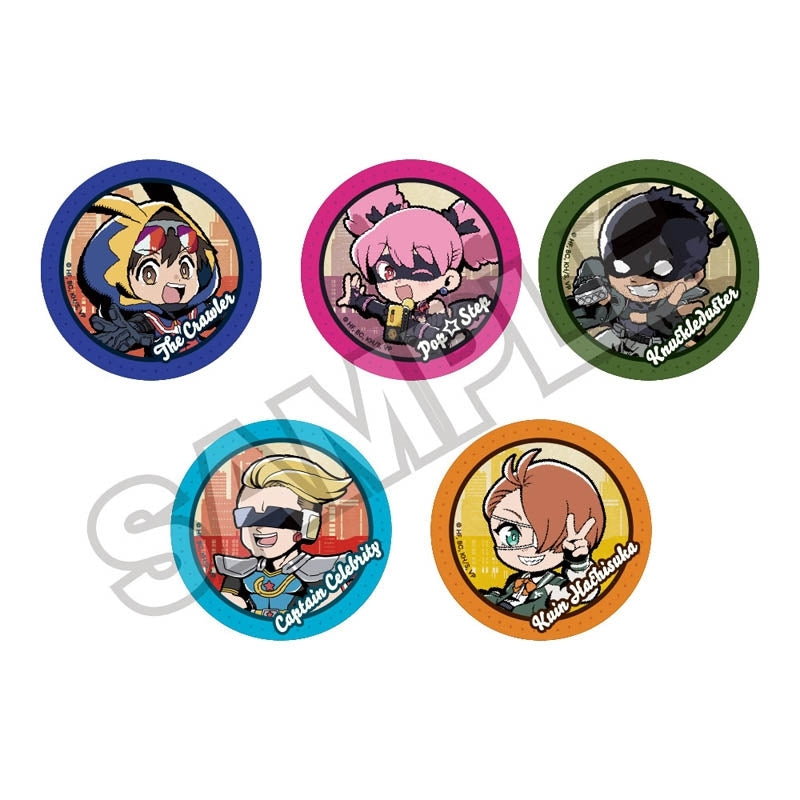 (1BOX=5)(Goods - Badge) TV Anime My Hero Academia: Vigilantes Retro American Style Button Badge