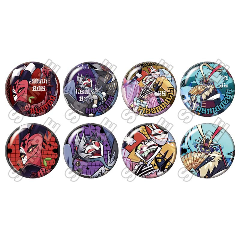 (1BOX=8)(Goods - Badge) Helluva Boss Hyakki Yagyo Glitter Button Badge