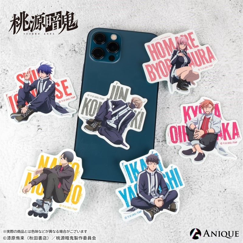 (Goods - Sticker) Tougen Anki Exclusive Art (Breaktime) Homura Byobugaura Die-cut Sticker