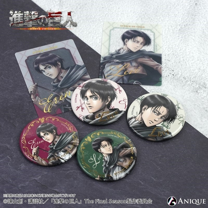 (1BOX=8)(Goods - Badge) Attack on Titan Exclusive Art (Cavalry) Trading Foil-stamped Button Badge (8 Types Total)