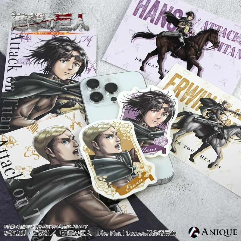 (Goods - Sticker) Attack on Titan Exclusive Art (Cavalry) Erwin Die-cut Sticker