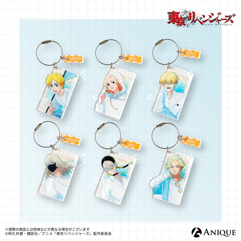 (1BOX=6)(Goods - Keychain) Tokyo Revengers (Rooftop) Trading Acrylic Keychain (6 Types)