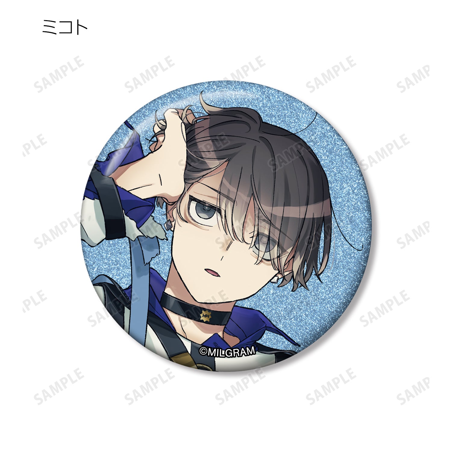 (1BOX=11)(Goods - Badge) MILGRAM Trading Glitter Button Badge Vol.2