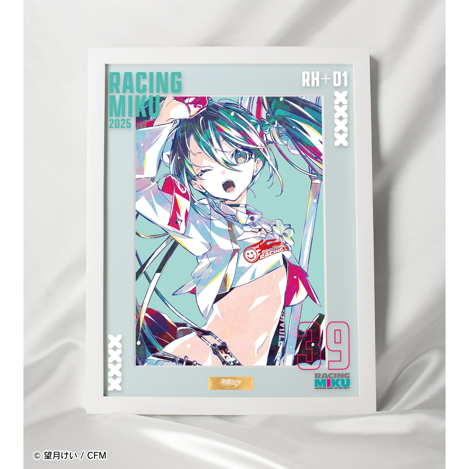 (Goods - Board) Hatsune Miku GT Project Racing Miku 2025Ver. Ani-Art Chara Fine Graph Overlay
