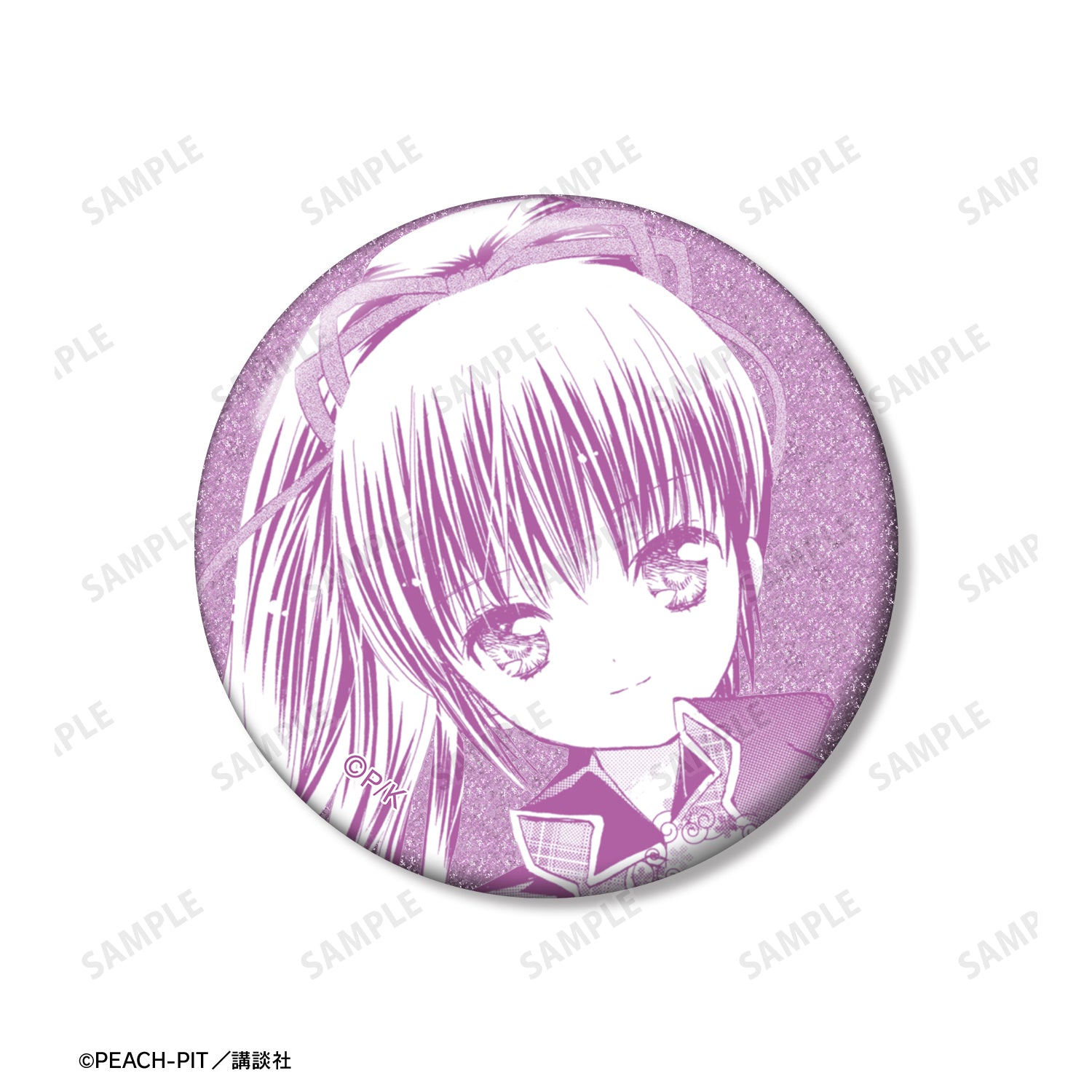 (Goods - Badge) Shugo Chara! Nadeshiko Fujisaki Panel Glitter Button Badge Set of 3
