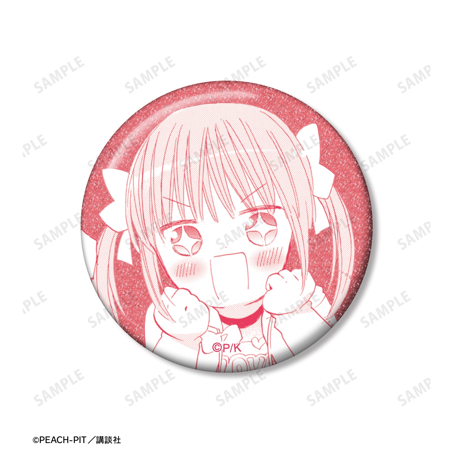 (Goods - Badge) Shugo Chara! Yaya Yuiki Panel Glitter Button Badge Set of 3