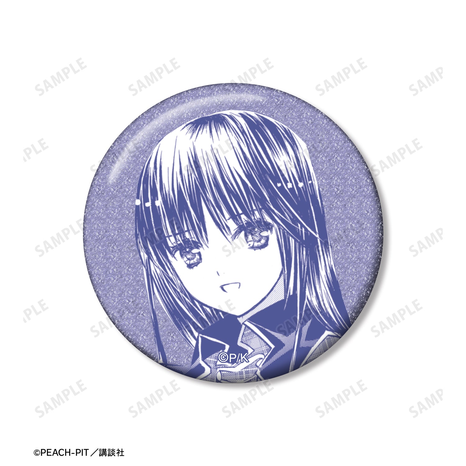 (Goods - Badge) Shugo Chara! Nagihiko Fujisaki Panel Glitter Button Badge Set of 3