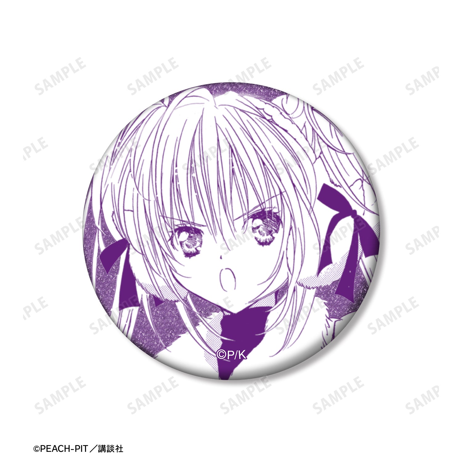 (Goods - Badge) Shugo Chara! Utau Hoshina Panel Glitter Button Badge Set of 3