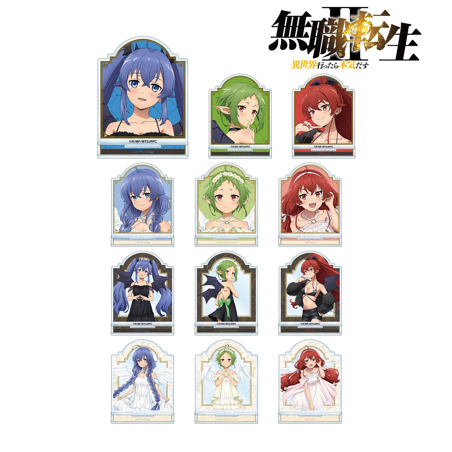 (1BOX=12)(Goods - Acrylic Stand) Mushoku Tensei: Jobless Reincarnation 2 feat. Exclusive Art (Devil and Angel ver.) Trading Acrylic Stand