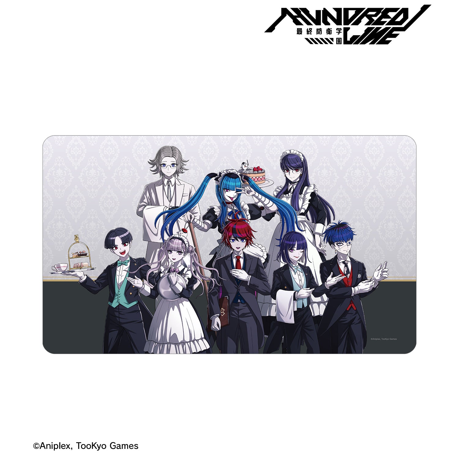(Goods - Mat) THE HUNDRED LINE - LAST DEFENSE ACADEMY Exclusive Art Ensemble Maid & Butler ver. Multi-purpose Desk Mat