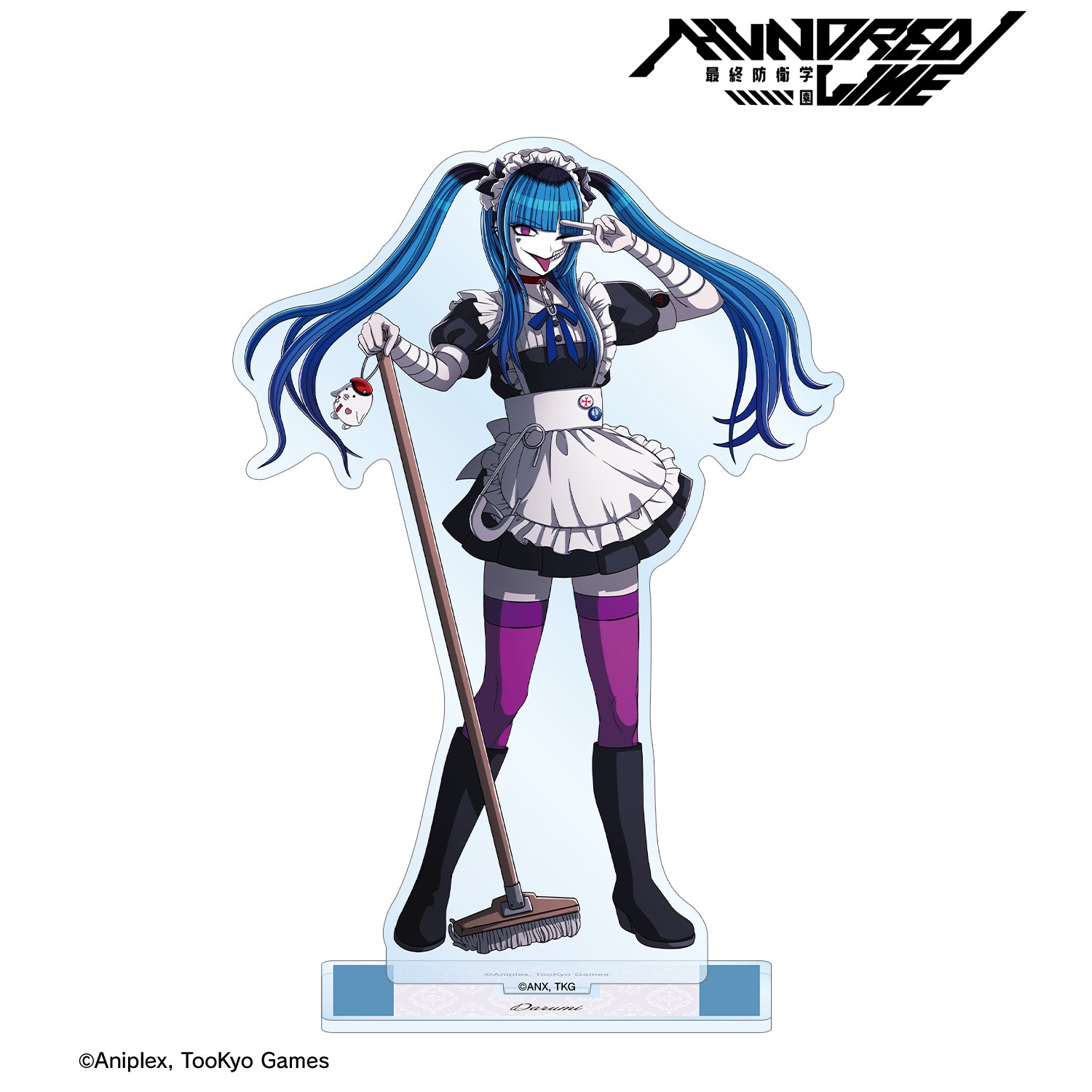 (Goods - Acrylic Stand) THE HUNDRED LINE - LAST DEFENSE ACADEMY Exclusive Art Darumi Amemiya Maid ver. BIG Acrylic Stand