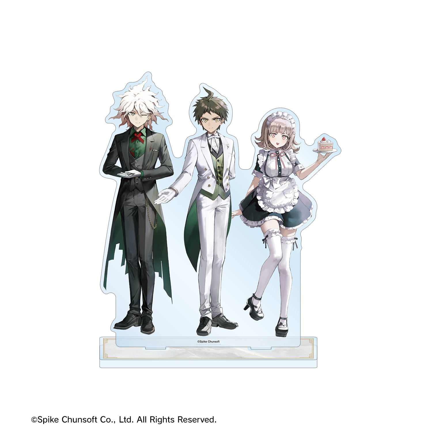 (Goods - Acrylic Stand) Danganronpa Series Art by Wata Hajime Hinata & Nagito Komaeda & Chiaki Nanami Maid & Butler ver. BIG Acrylic Stand
