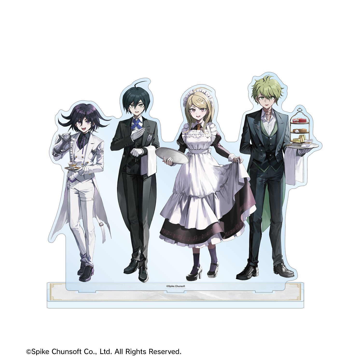 (Goods - Acrylic Stand) Danganronpa Series Art by Wata Kaede Akamatsu & Rantaro Amami & Kokichi Oma & Shuichi Saihara Maid & Butler ver. BIG Acrylic Stand