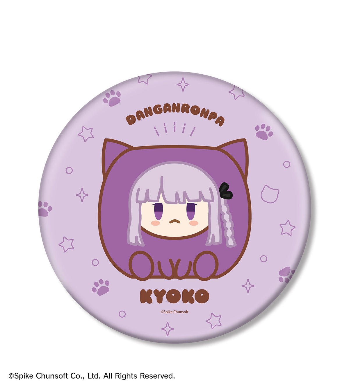 (Goods - Badge) Danganronpa Series Kyoko Kirigiri Kemocube BIG Button Badge