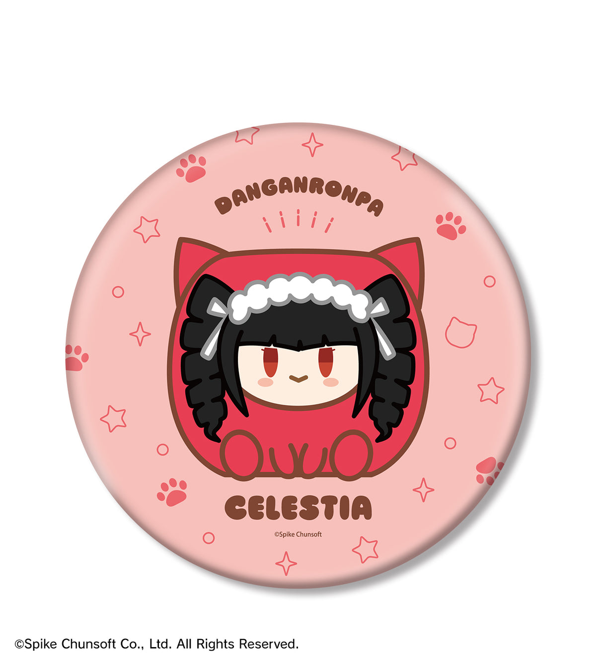 (Goods - Badge) Danganronpa Series Celestia Ludenberg Kemocube BIG Button Badge