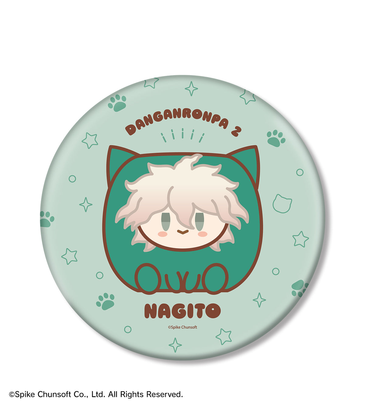 (Goods - Badge) Danganronpa Series Nagito Komaeda Kemocube BIG Button Badge