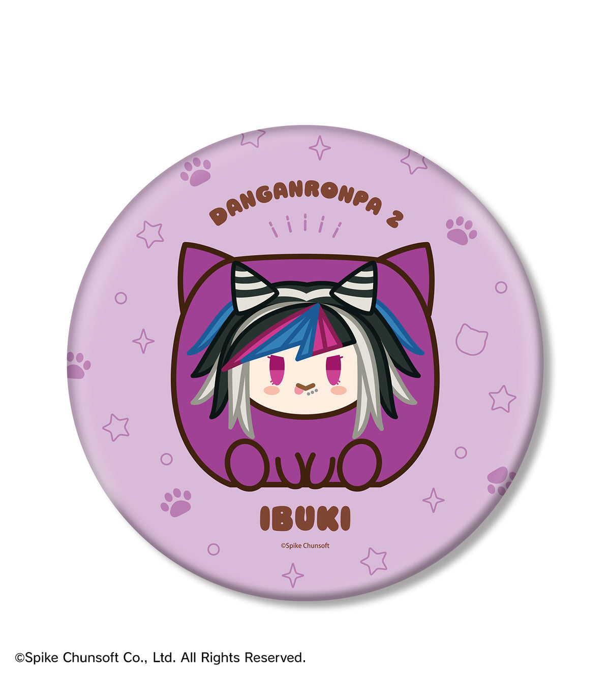 (Goods - Badge) Danganronpa Series Ibuki Mioda Kemocube BIG Button Badge