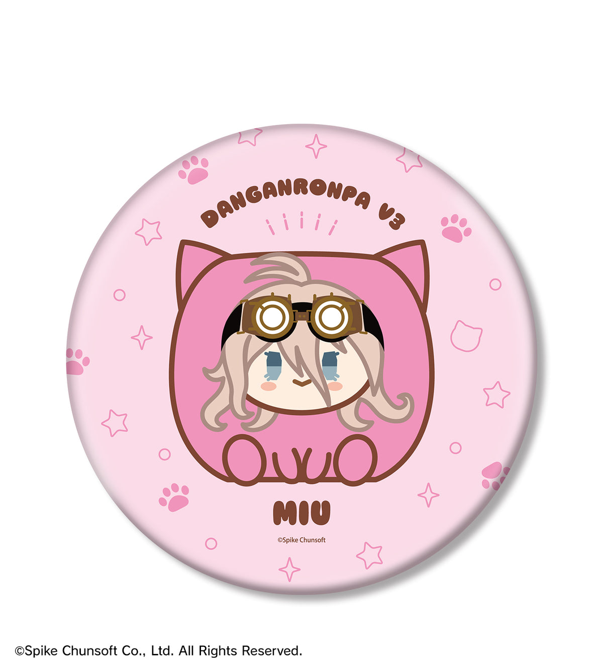 (Goods - Badge) Danganronpa Series Miu Iruma Kemocube BIG Button Badge