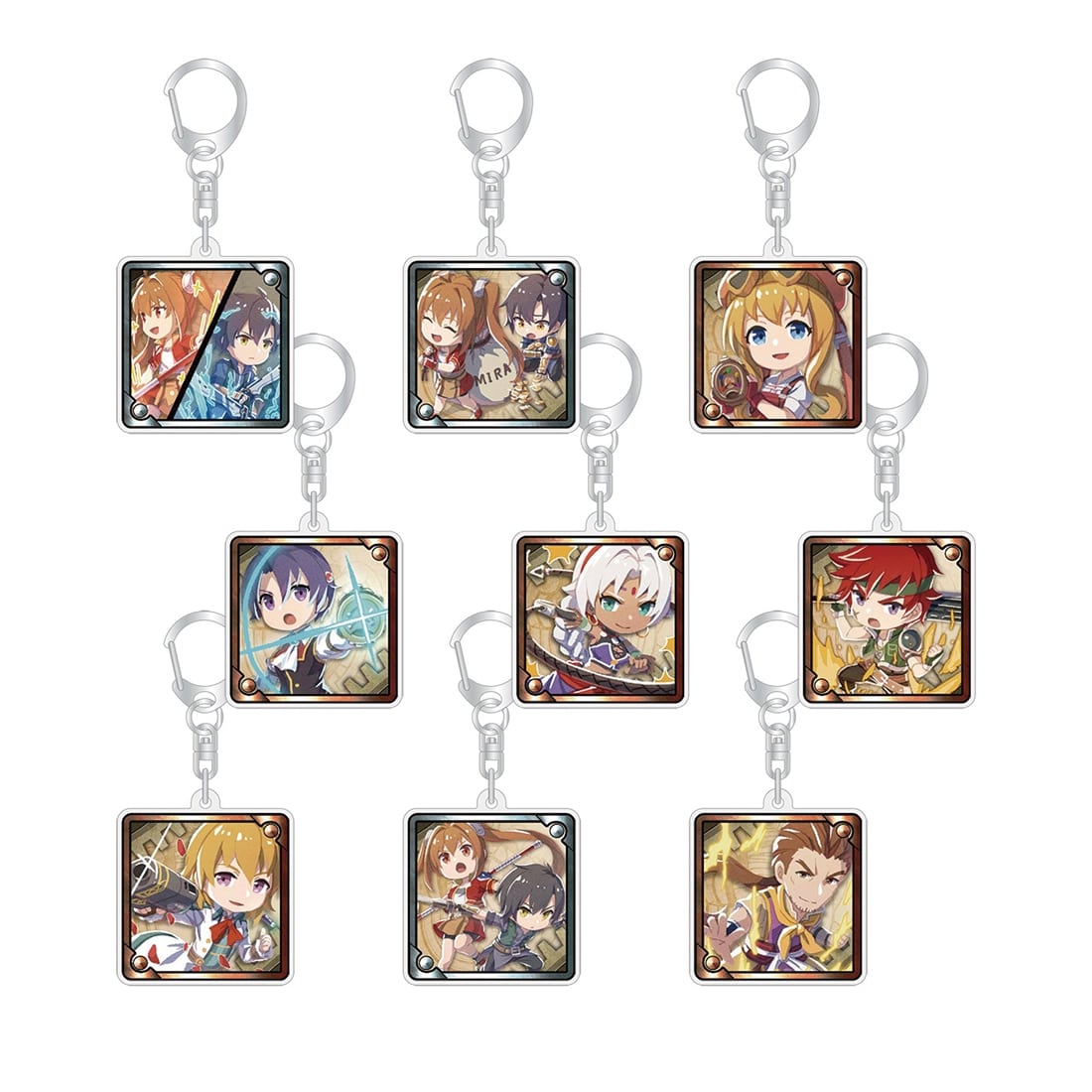(1BOX=9)(Goods - Keychain) Trails in the Sky 1st Chapter Tradable Acrylic Keychain Ver.B