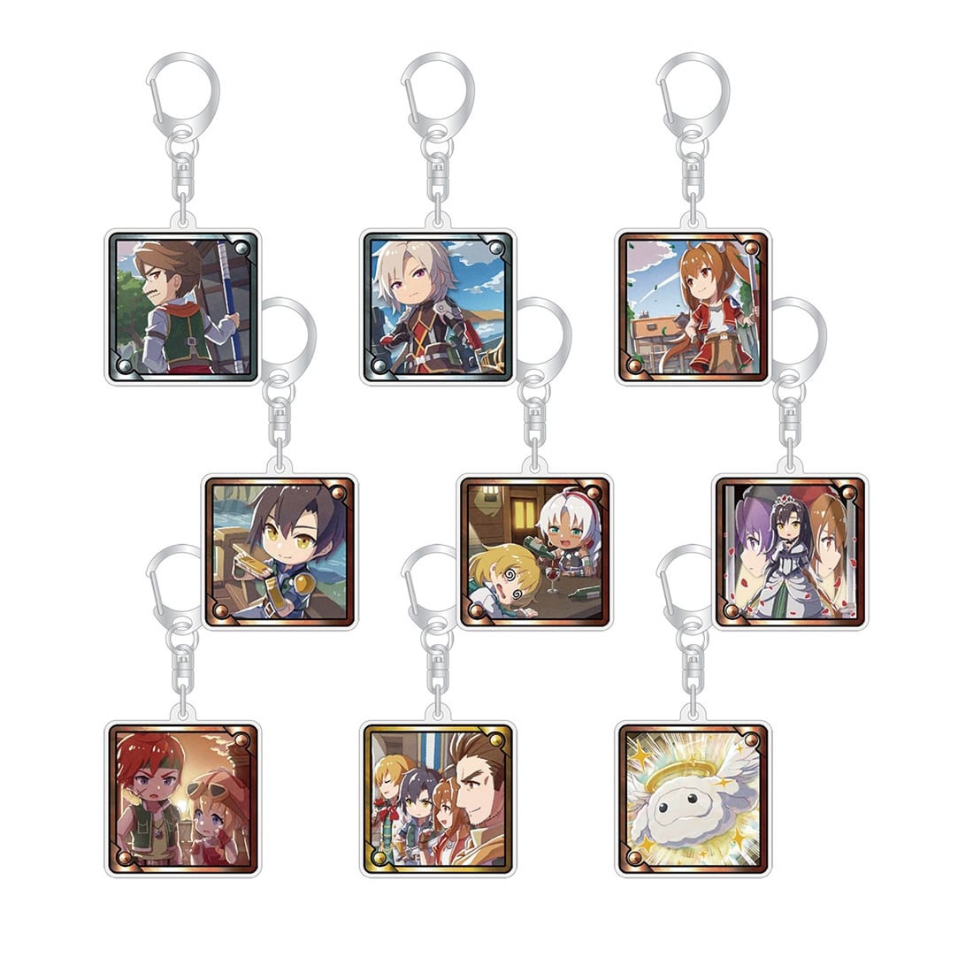 (1BOX=9)(Goods - Keychain) Trails in the Sky 1st Chapter Tradable Acrylic Keychain Ver.C